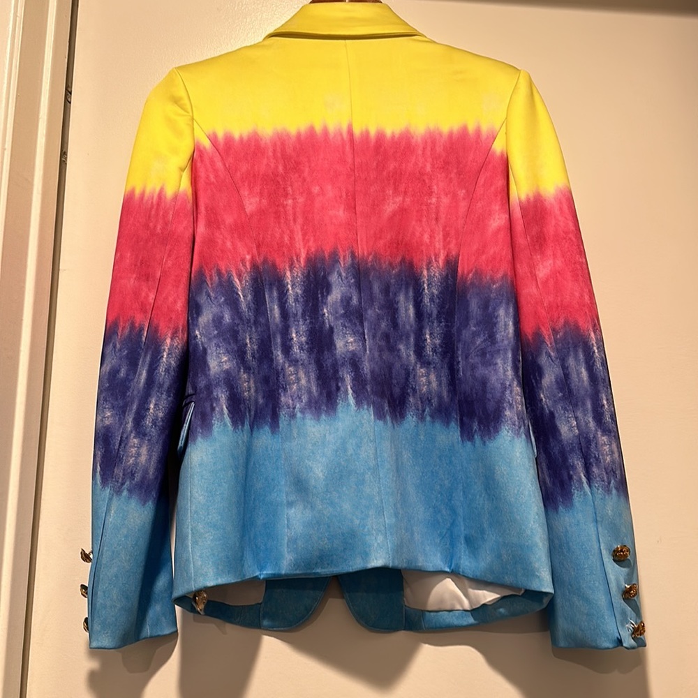 NWT🏷️Lioness Tye Dye Palermo Blazer Double Breasted Jacket Coat Medium⭐️ - Picture 7 of 9